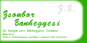 zsombor banhegyesi business card
